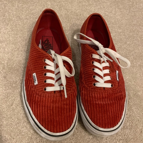 red vans womens size 8